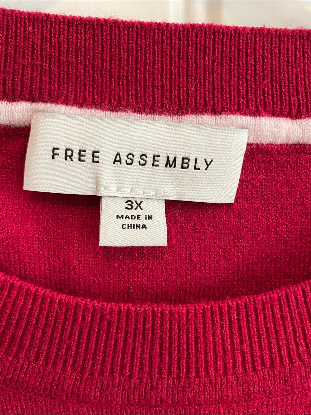 Free Assembly Scoop Neck Sweater - Raspberry - Picture 3 of 5
